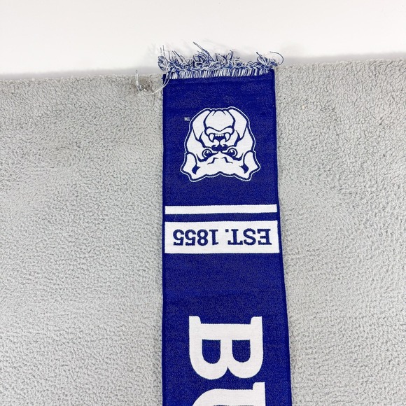 Butler Bulldogs Scarf Blue White EST 1855 NCAA Basketball Tradition Scarves - Picture 3 of 9